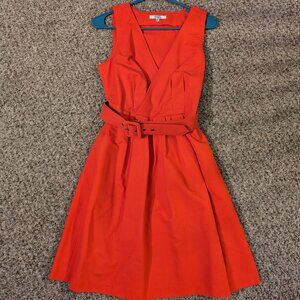 BB Dakota Red Belted Dress, Size 4